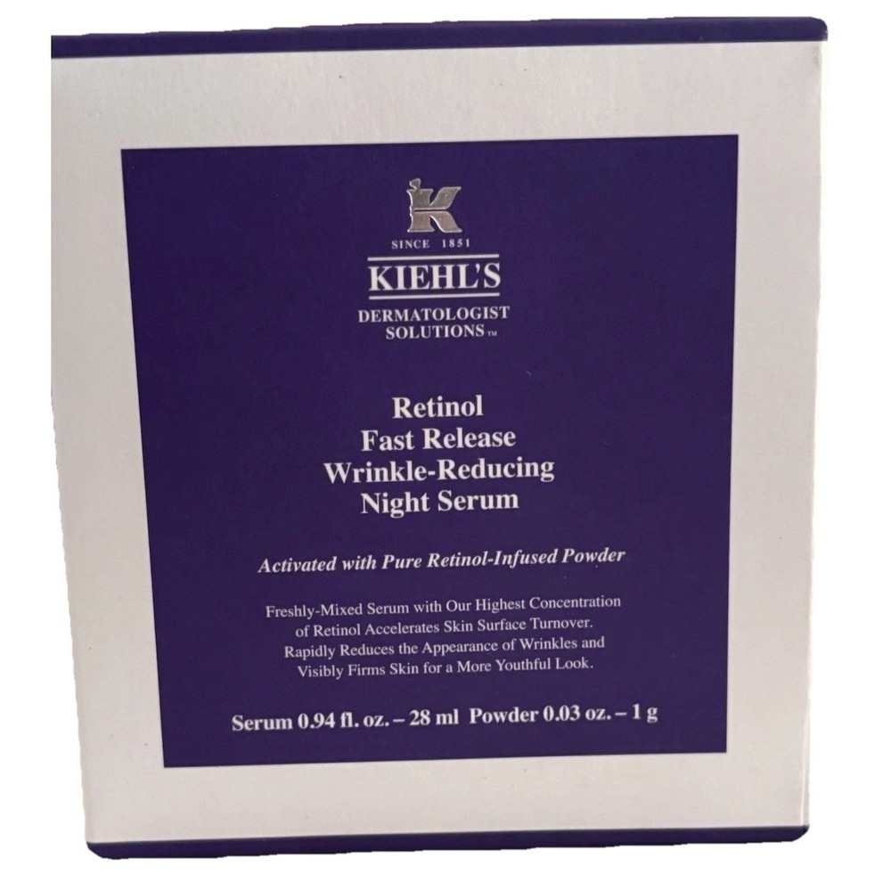 Kiehls Fast Release Wrinkle Reducing Retinol Night Serum NEW 0.94 Fl Oz